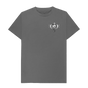Slate Grey Combined Clef Heart Symbol Graphic Mens T-Shirt