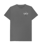 Slate Grey Combined Clef Heart Symbol Graphic Mens T-Shirt