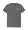 Slate Grey Combined Clef Heart Symbol Graphic Mens T-Shirt