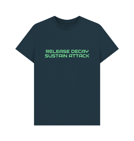 Denim Blue Printed T-shirt Front