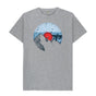 Athletic Grey Mens Vinyl Record Mountain T-Shirt