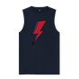 Navy Blue David Bowie Lightning Bolt Mens Vest