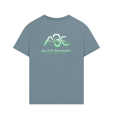 Stone Blue Printed T-shirt Back