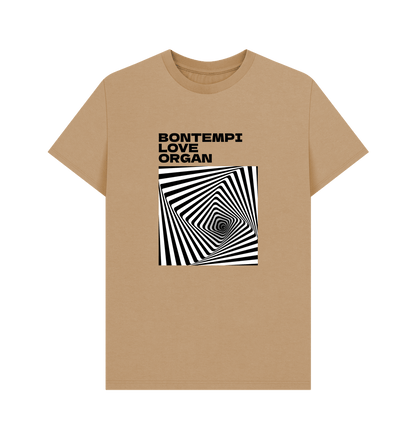 Sand Bontempi Love Organ Black & White Graphic Mens T-Shirt