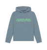 Stone Blue Printed Hoody Front