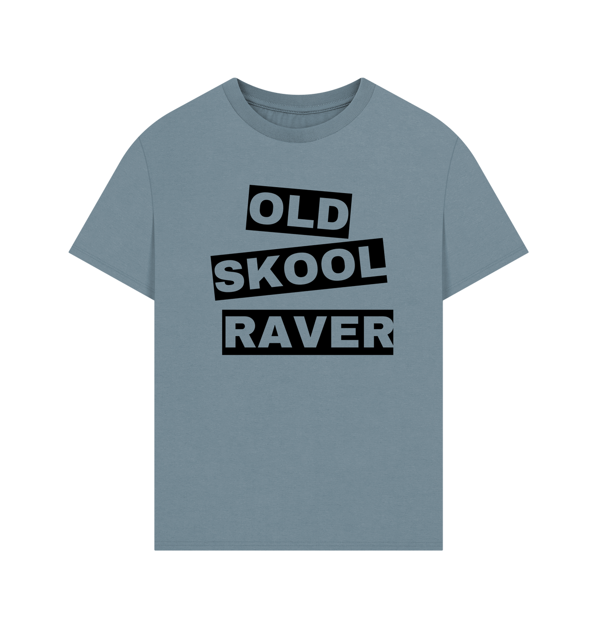 Stone Blue Printed T-shirt Front