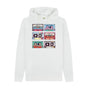 White Mens Cassette Mix Tape Hoodie