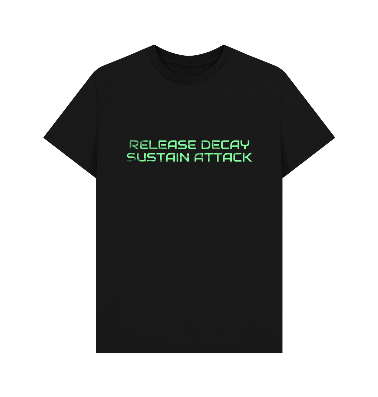 Black Printed T-shirt Front
