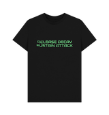 Black Printed T-shirt Front