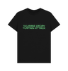 Black Printed T-shirt Front