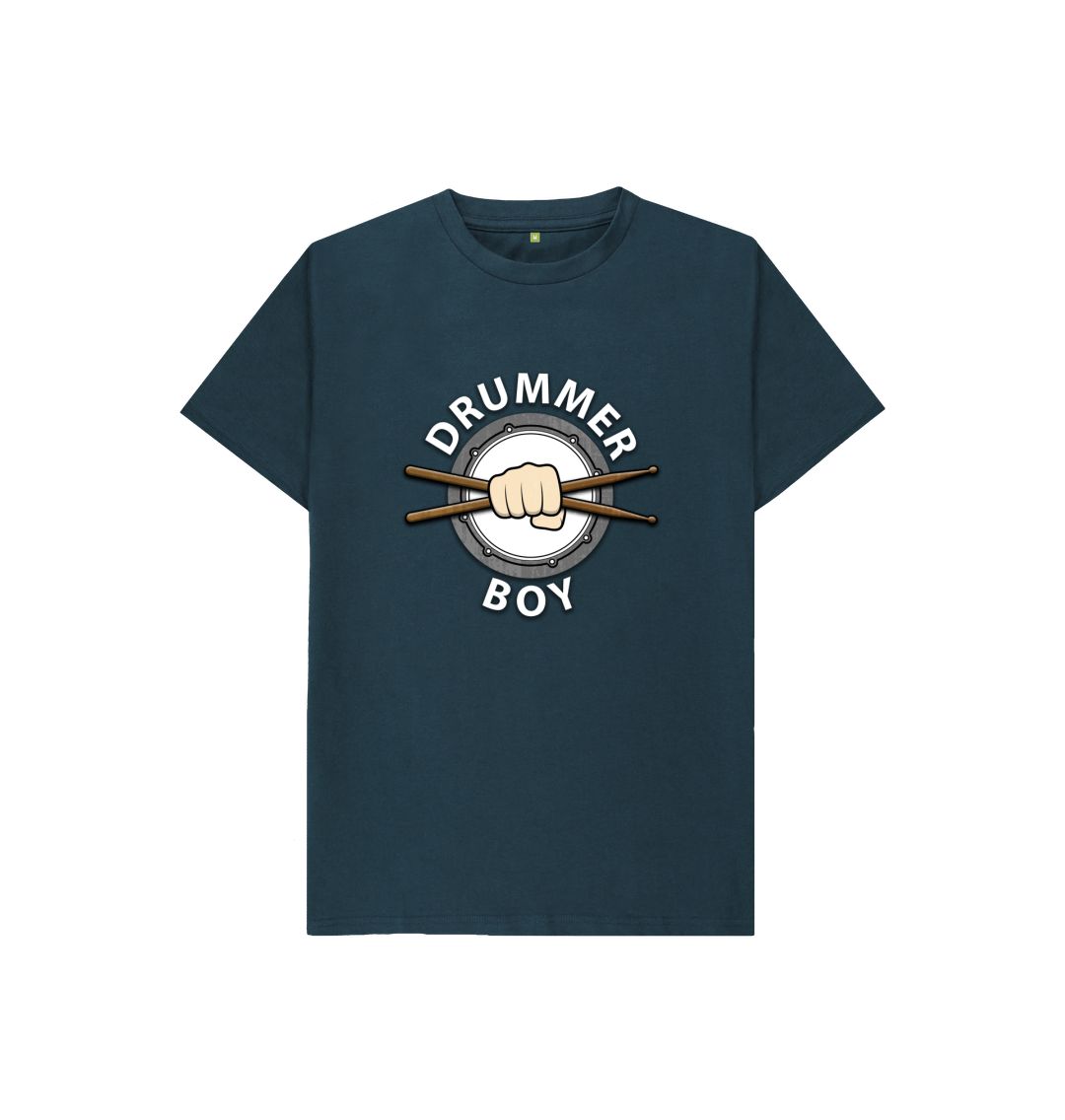 Denim Blue Kids Drummer Boy T-Shirt