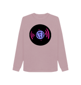 Mauve Printed Sweater Front