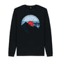 Black Mens Vinyl Record Mountain Sweatshirt