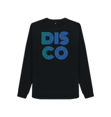 Black Printed Sweater Front