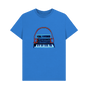 Bright Blue Neon Moog Style Synth Mens T-Shirt