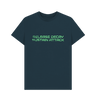 Denim Blue Printed T-shirt Front