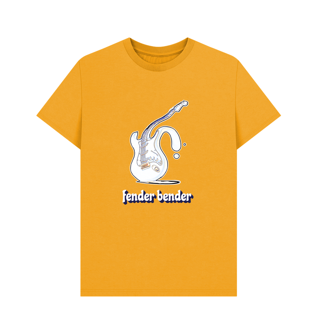 Mustard \"Fender Bender\" Liquid Stratocaster T-Shirt