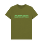 Moss Green Printed T-shirt Front