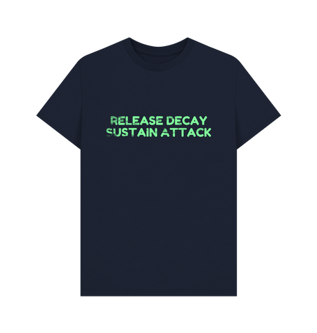 Navy Blue Printed T-shirt Front