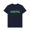 Navy Blue Printed T-shirt Front