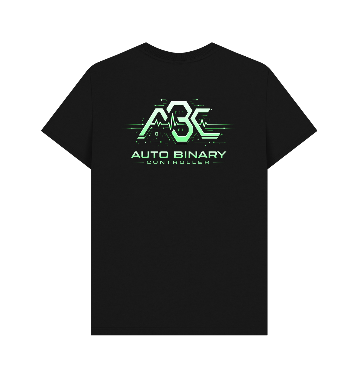 Black Printed T-shirt Back