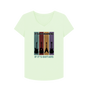 Pastel Green \"It's Not Hoarding If It's Guitars\" Womens V-Neck T-Shirt