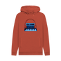 Rust Neon Moog Style Synth Mens Hoodie