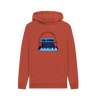 Rust Neon Moog Style Synth Mens Hoodie