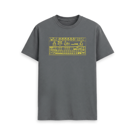 Slate Grey Printed T-shirt Front