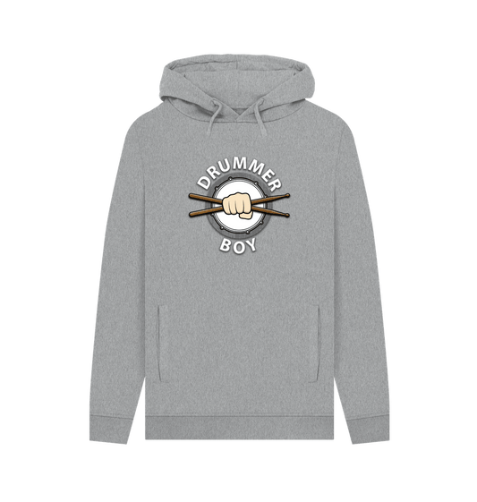 Light Heather \"Drummer Boy Mens Pullover Hoodie