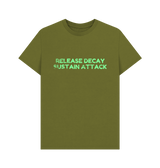 Moss Green Printed T-shirt Front