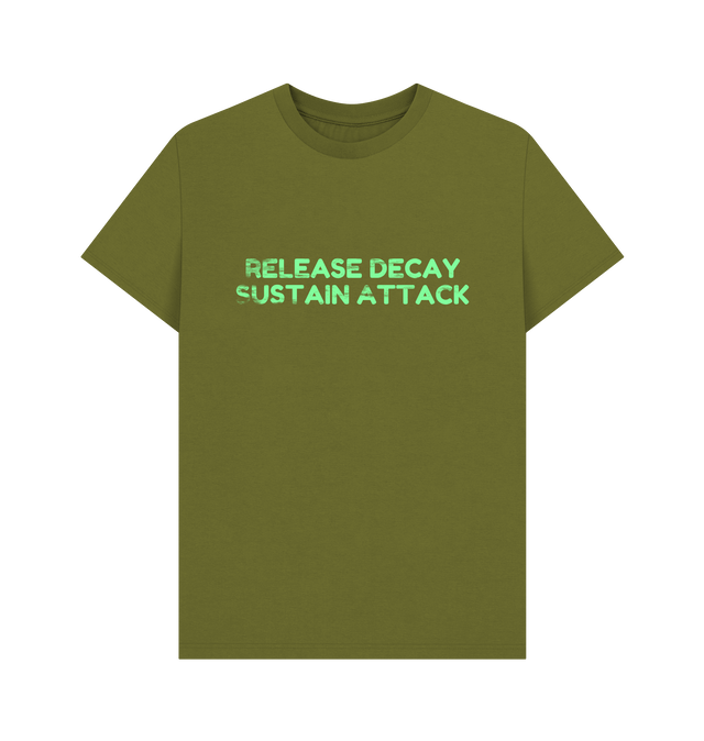Moss Green Printed T-shirt Front