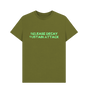 Moss Green Printed T-shirt Front