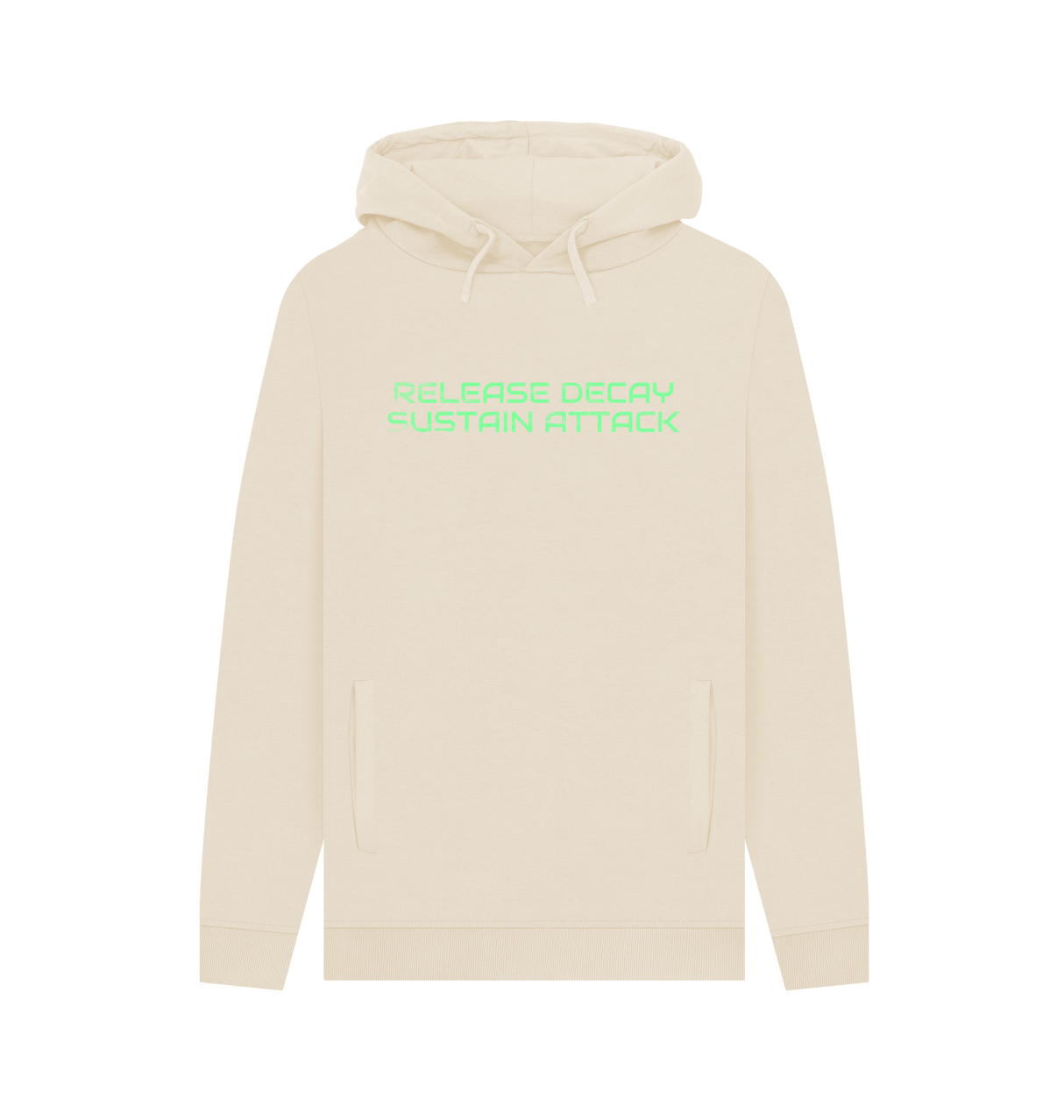 Oat Printed Hoody Front