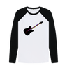 Black-White Sound Shirt Guitar Strings Mens Baseball Shirt