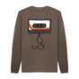 Chocolate Mens Unwound Cassette Graphic Sweatshirt