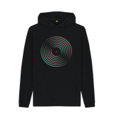 Black Printed Hoody Front