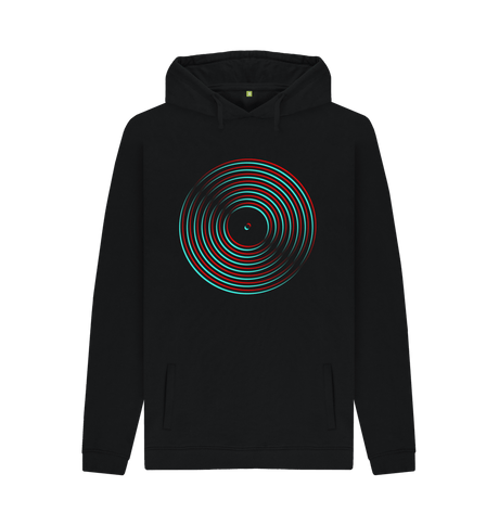 Black Printed Hoody Front