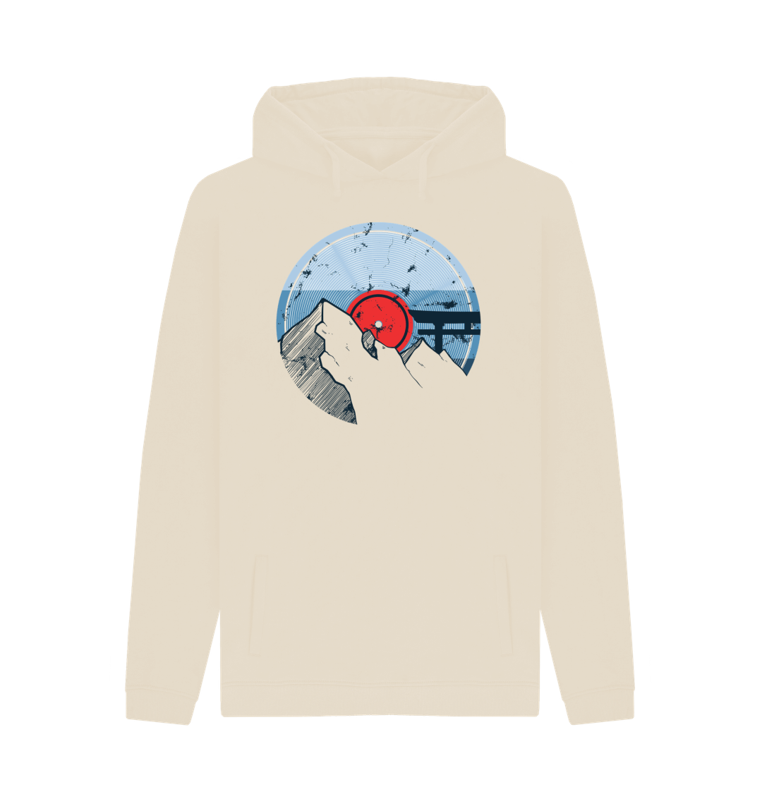 Oat Printed Hoody Front
