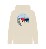 Oat Printed Hoody Front