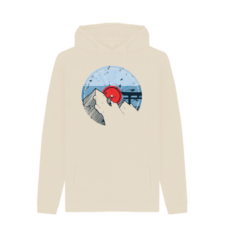 Oat Printed Hoody Front