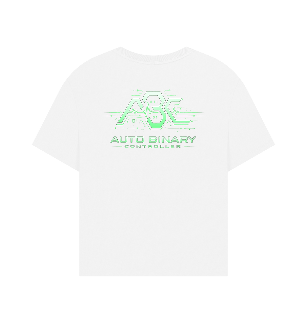 White Printed T-shirt Back