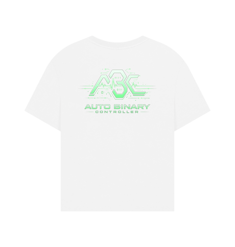 White Printed T-shirt Back