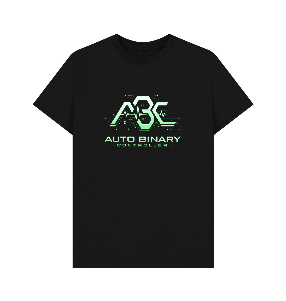 Black Printed T-shirt Front