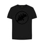 Black Womens Stingray Guitar Head T-shirt