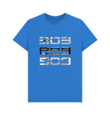 Bright Blue Printed T-shirt Front