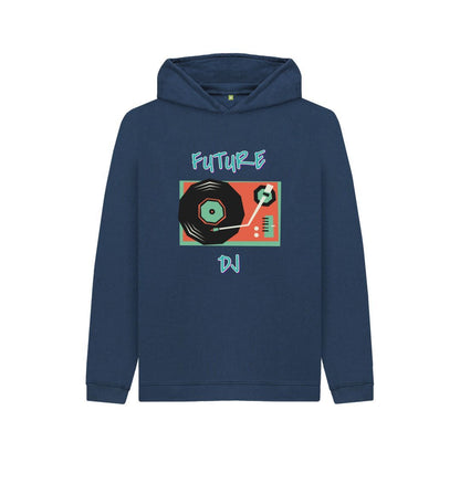 Navy Blue Kids \"Future DJ\" Graphic Hoodie