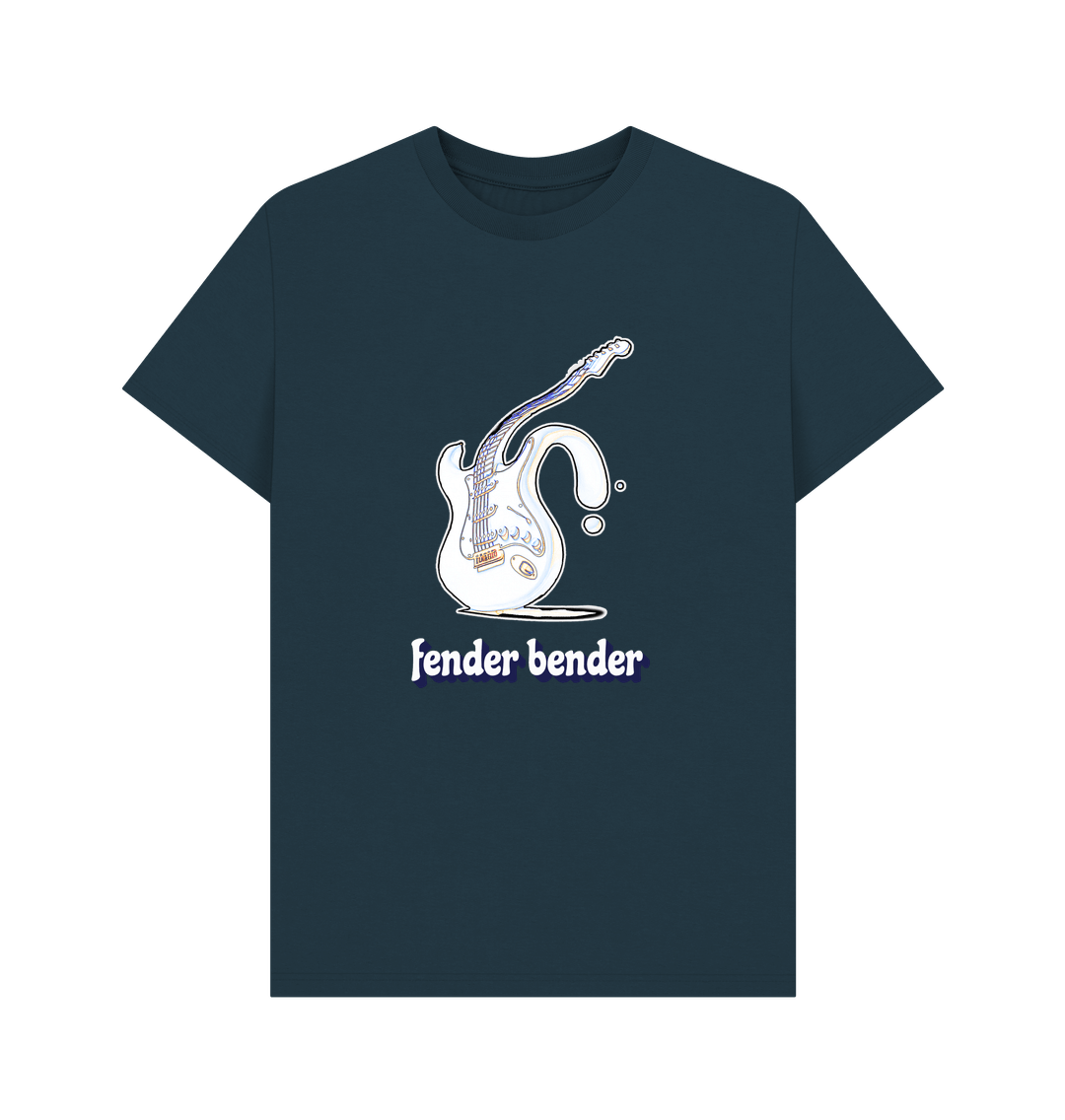 Denim Blue \"Fender Bender\" Liquid Stratocaster T-Shirt