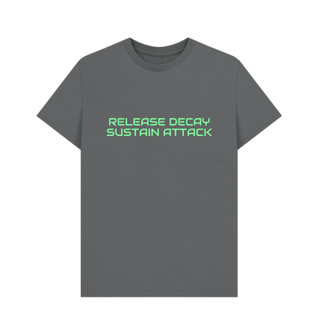 Slate Grey Printed T-shirt Front