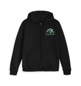 Black Zip hoody Front